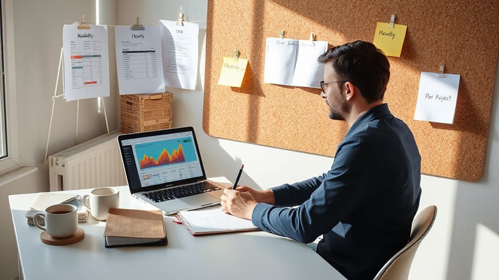 monthly retainers hourly audits project pricing