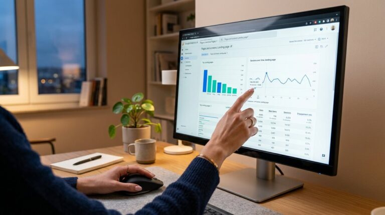 analyzing top landing pages